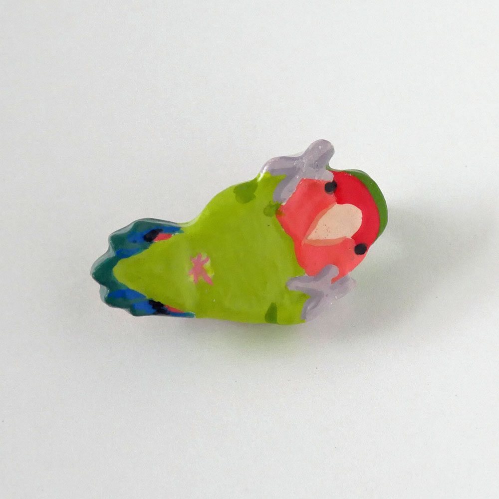 【HEE-HAW】★インコ・ブローチ/コザクラ・ノーマルB