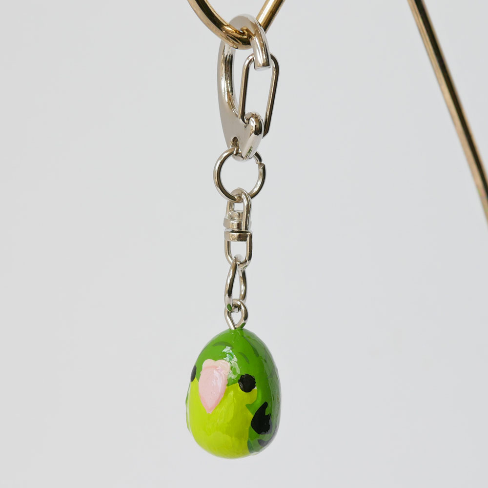 【HEE-HAW】★インコ・キーホルダー/サザナミインコ・ノーマルグリーン