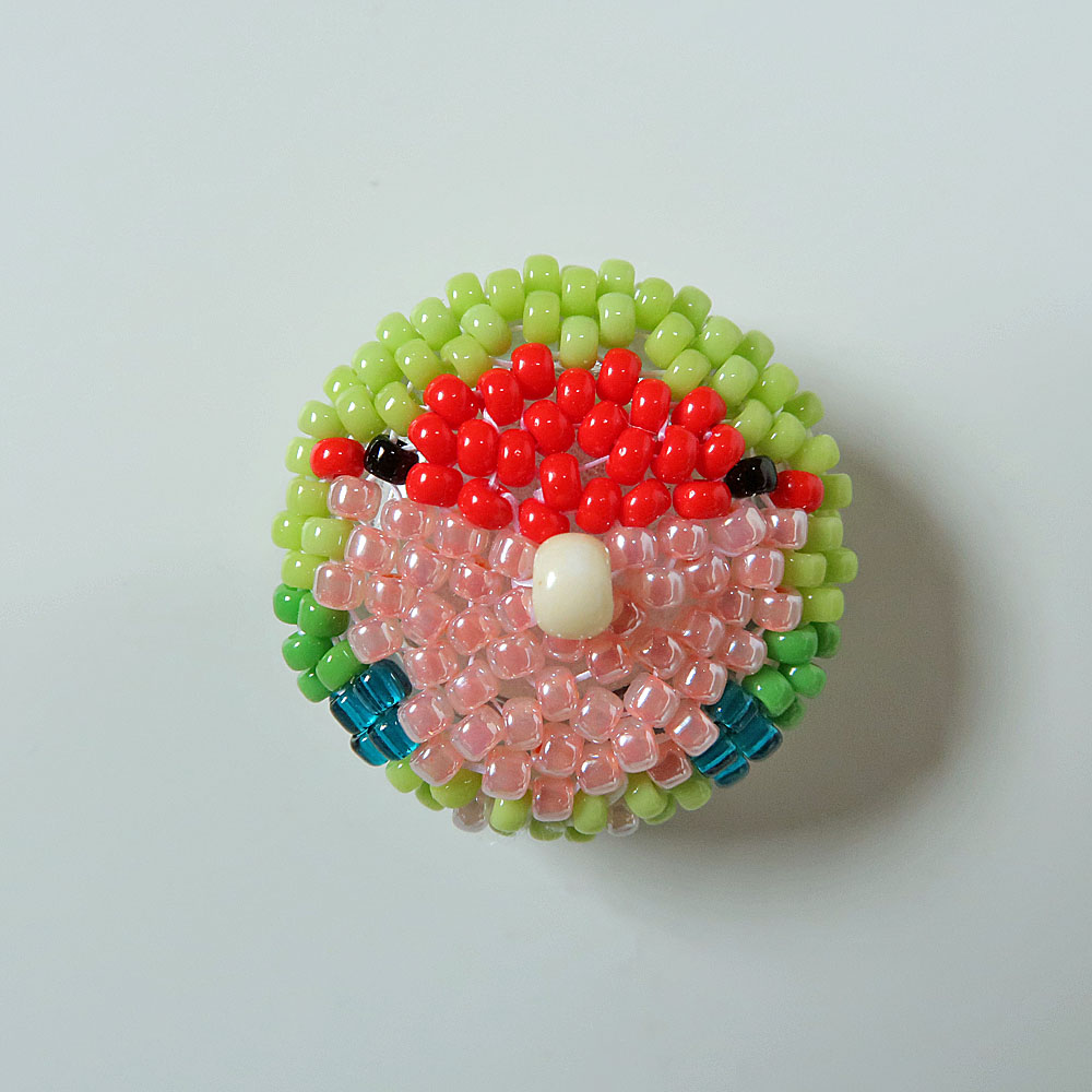 HEE-HAW】ビーズまるマグネット/コザクラ・ノーマル 鳥専門店