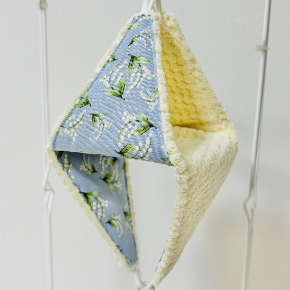 【はるベー】★リバーシブルCHANGEテントM/タオル(クリーム)／すずらん