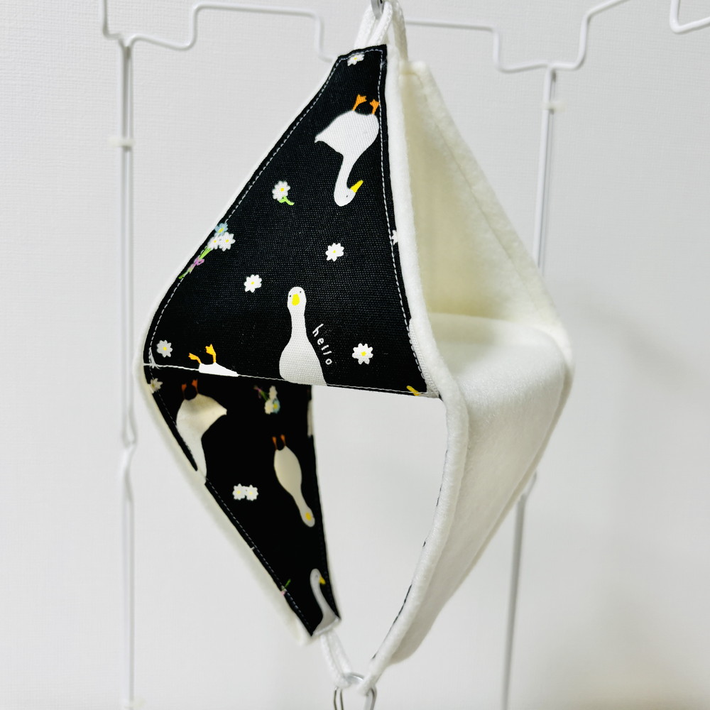 はるべー / ★リバーシブルCHANGEテント【S】フリース（ホワイト）／アヒル柄