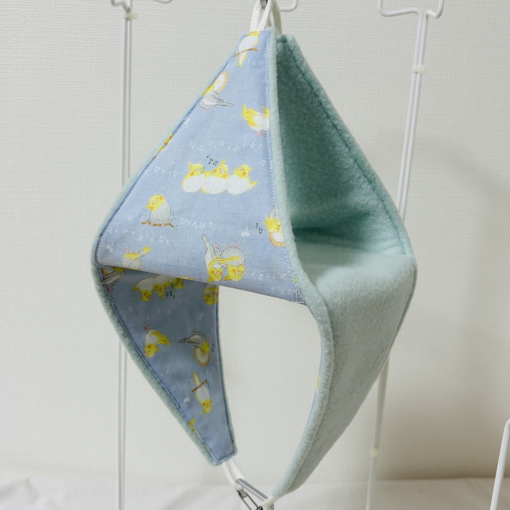 はるべー / ★リバーシブルCHANGEテント【LL】フリース （ベビーブルー）／ オカメインコ柄