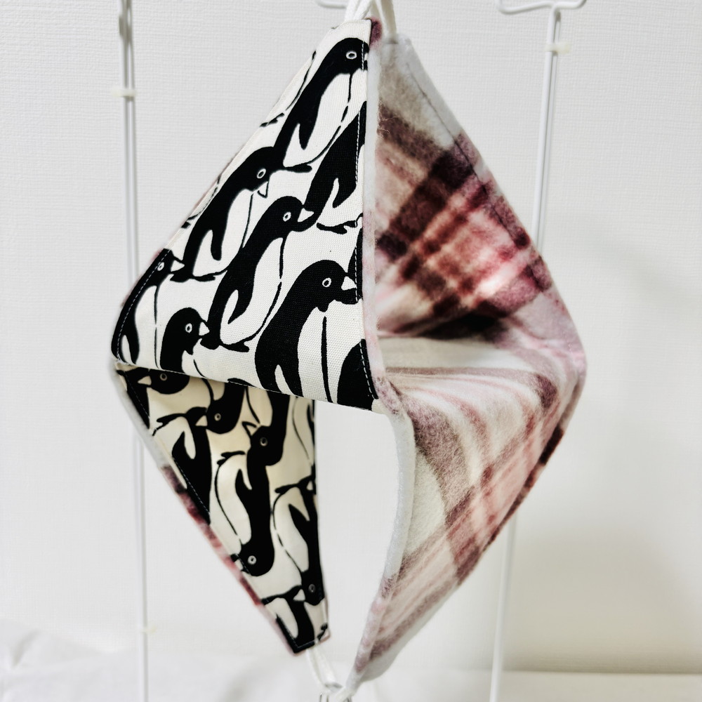 はるべー / ★リバーシブルCHANGEテント【LL】フリース（チェック）／ ペンギン柄