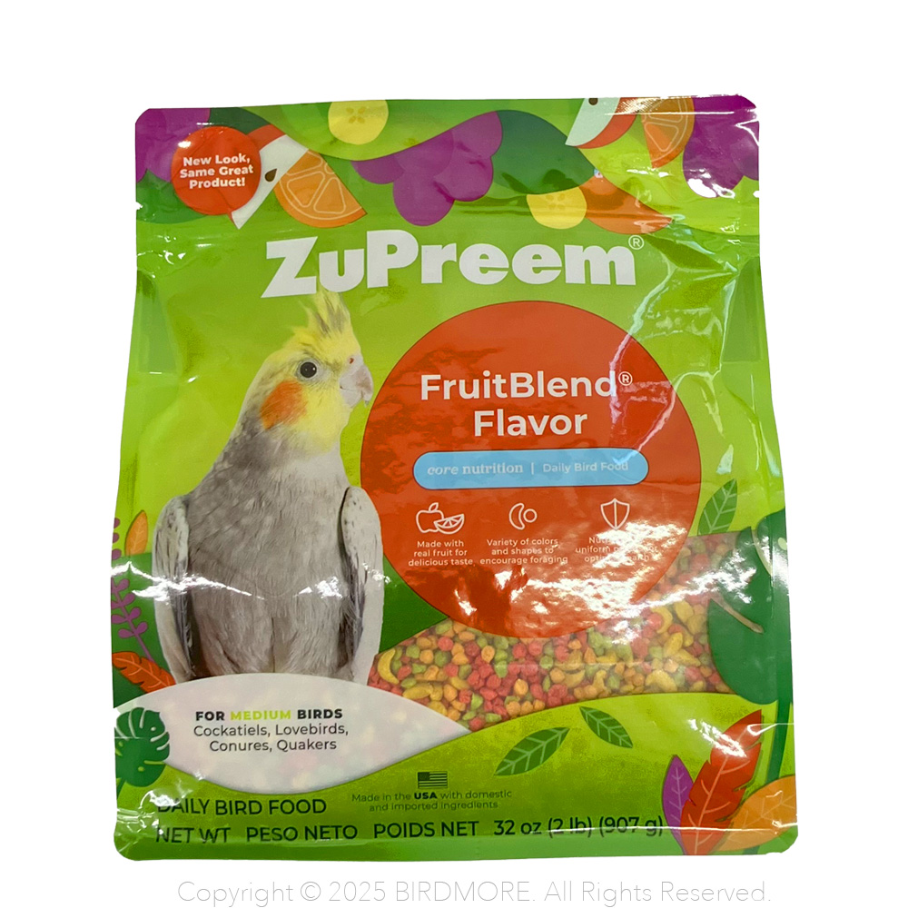 9990008【ズプリーム】フルーツブレンド オカメインコ 907g 鳥専門店