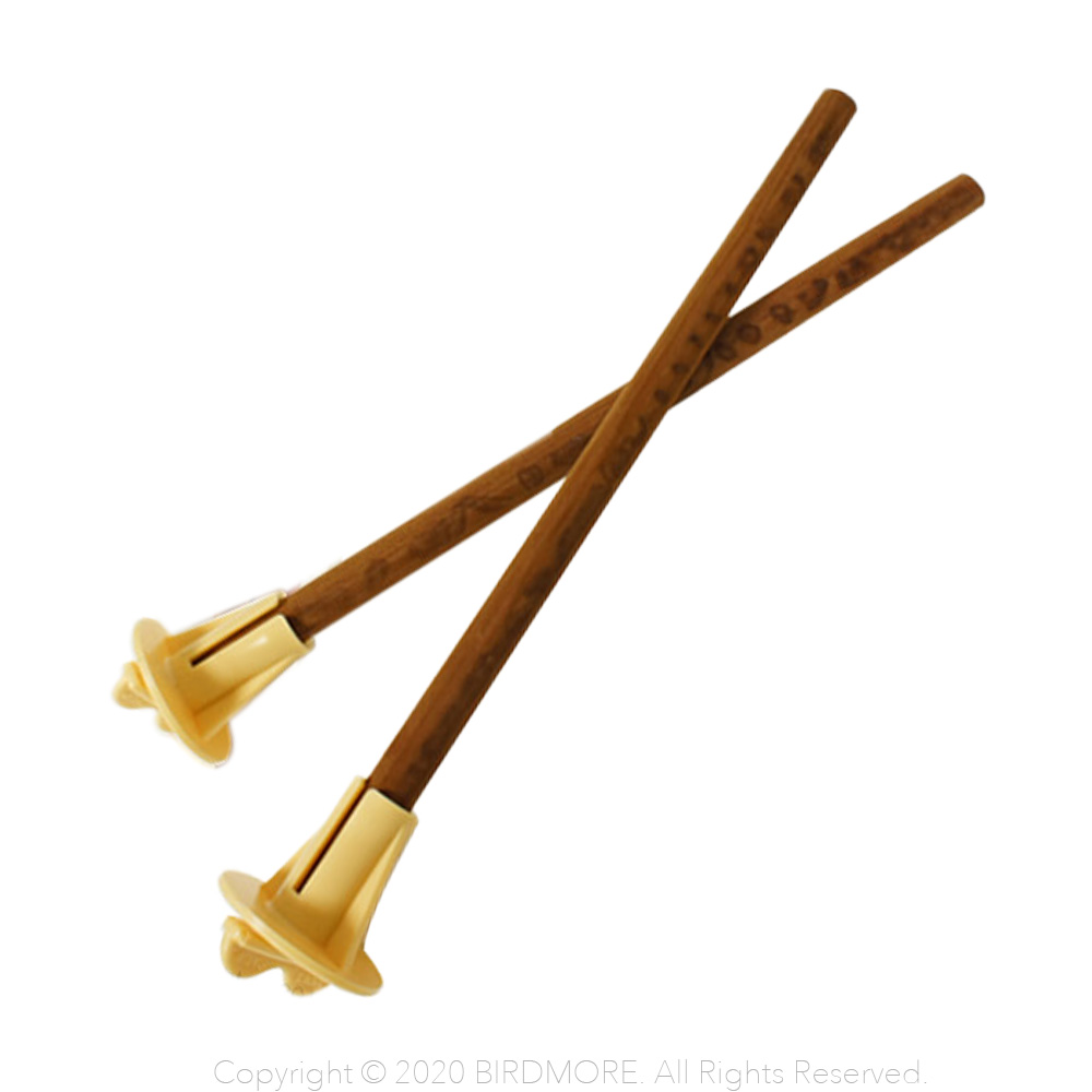 9994230【HOEI】抗菌消臭　天然木ホールダー付き止まり木2本組250x12mm/大