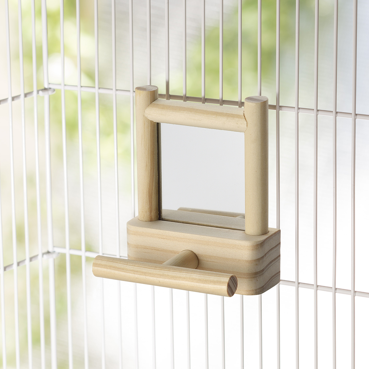 9996367【スドー】ことりのとまり木ミラー 鳥専門店 BIRD MORE