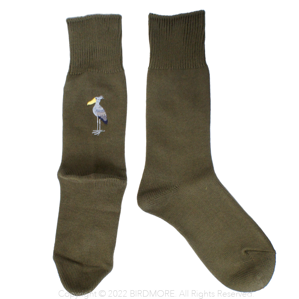 9998602【あいうえ堂】靴下・オリーブ / ハシビロコウ