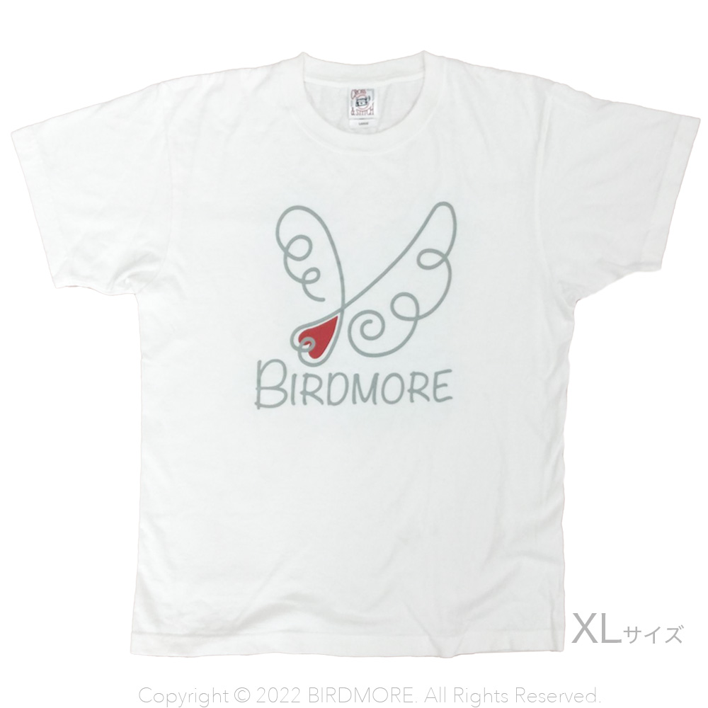 9998644【BIRDMORE】オリジナルTシャツ/ホワイト(flying) XLサイズ◆