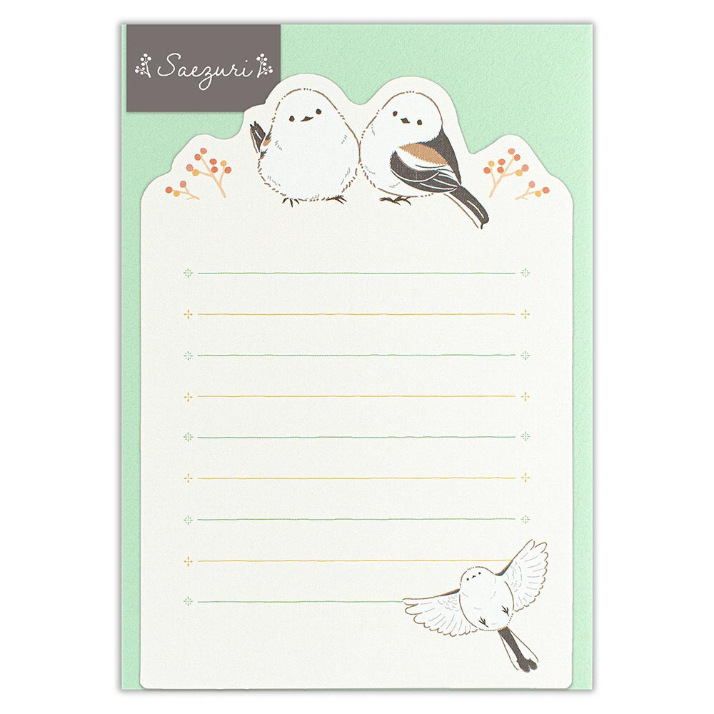 9998703【エヌビー社】ミニレターセット/シマエナガ 4982301◆