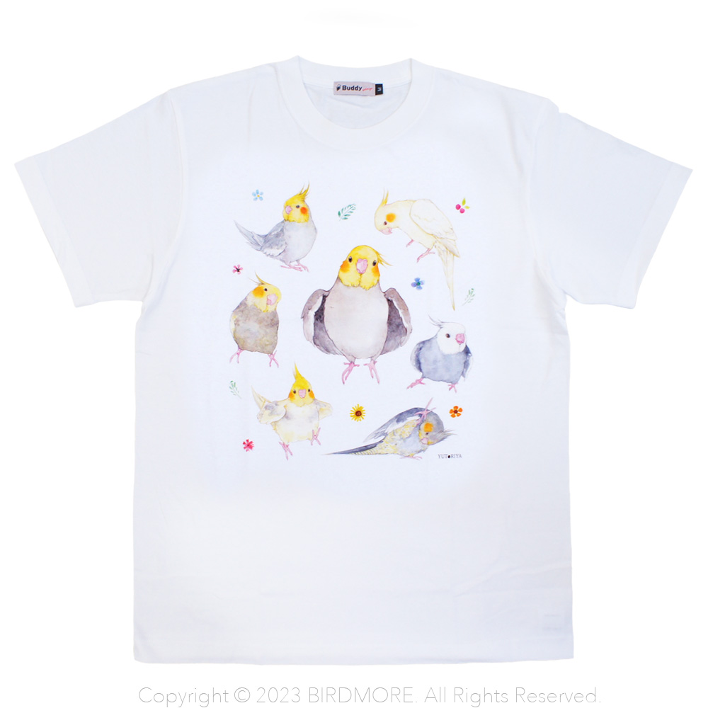 9999021【ゆとり屋】Tシャツ/オカメまみれ