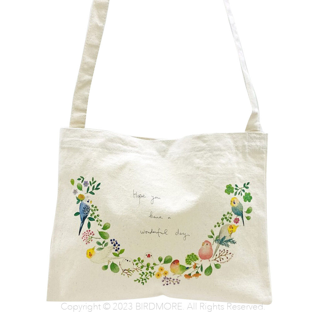 9999122【モンゴベス】サコッシュ / 小鳥のリース