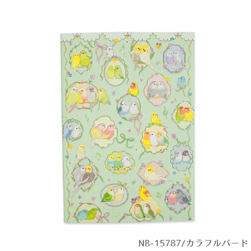 9999337【クローズ・ピン】A5ノート / カラフルバード NB-15787◆