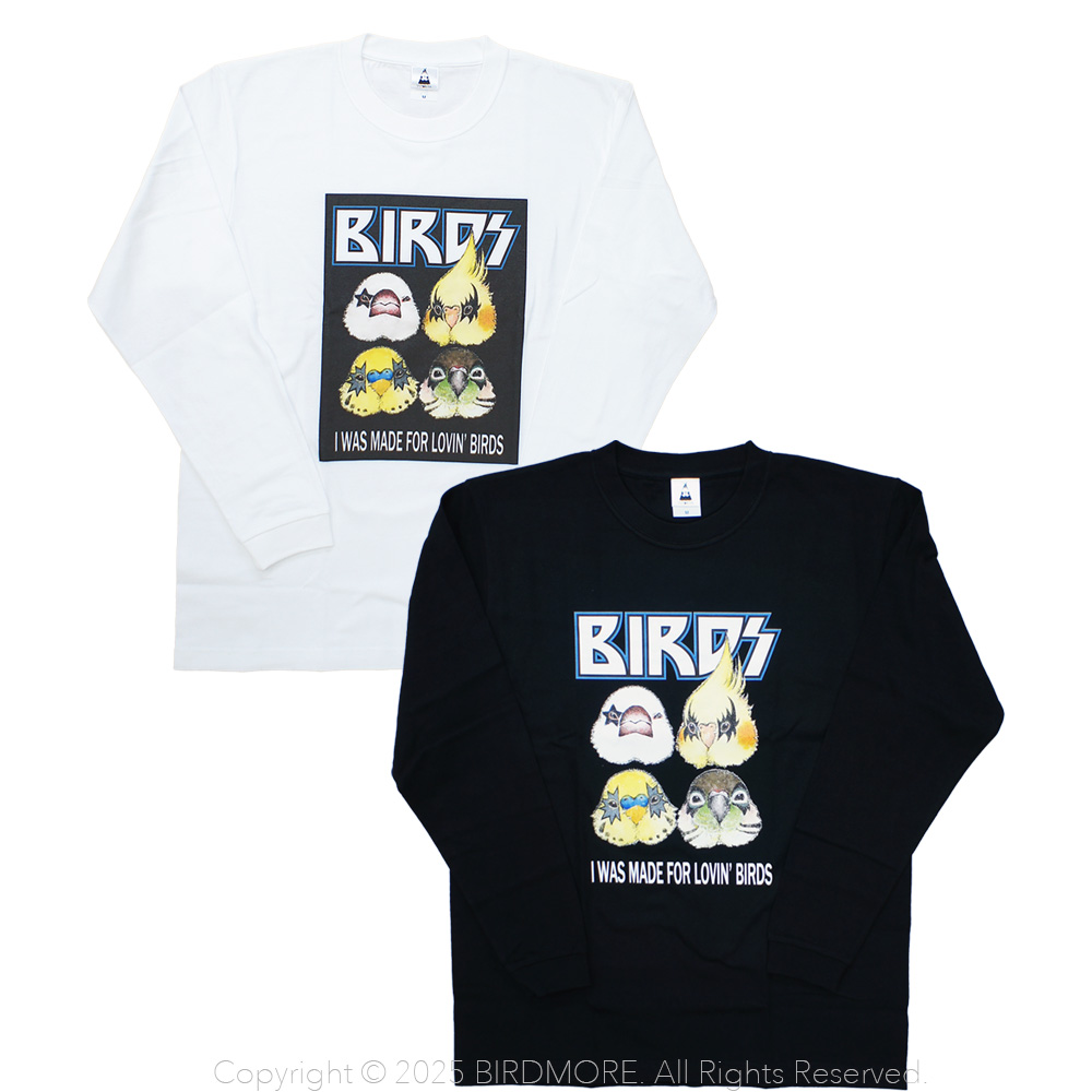 9999432【ゆとり屋】ロングTシャツ（長袖）/BIRDS