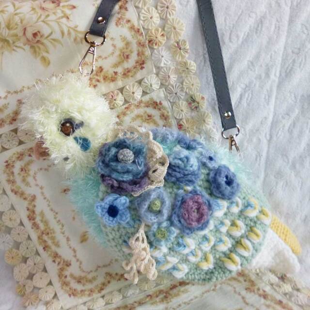 【あにまるめいと】★編みショルダーバッグ／セキセイ