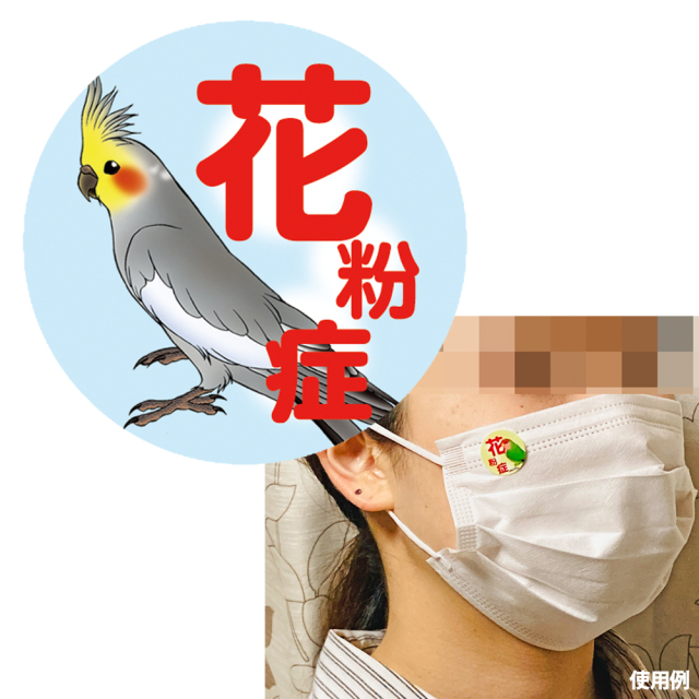 金のくちばし 花粉症マスクシール オカメ ノーマル 鳥専門店 Bird More