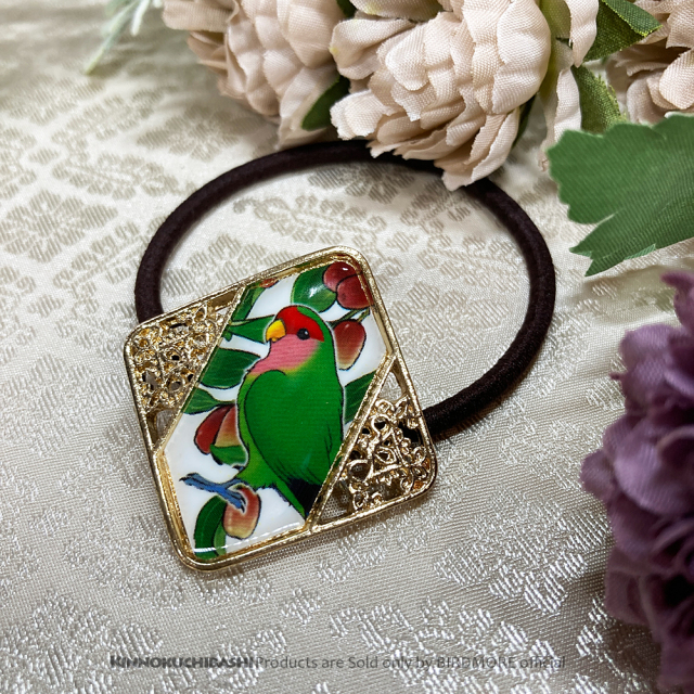 【金乃嘴】ヘアゴム・金透角/コザクラ・ノーマル