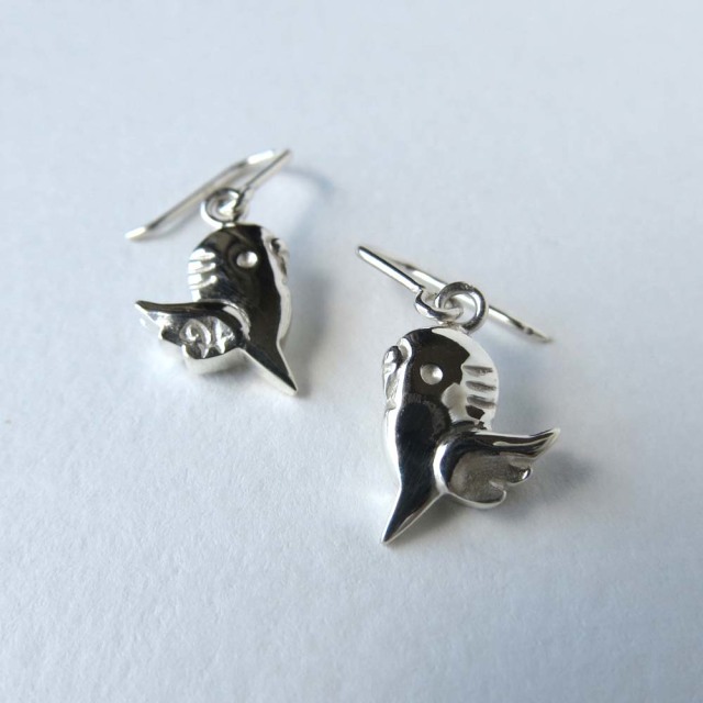 【HEE-HAW】シルバーピアス/セキセイインコ