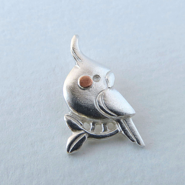 【HEE-HAW】シルバーミニTOP/オカメインコ◆