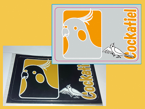 【まぢかるどりぃまぁ】カードサイズシール/オカメインコ