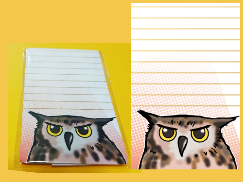 【まぢかるどりぃまぁ】メッセージカード/ベンガルワシミミズク◆