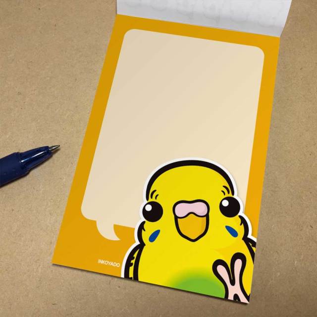 【いんこ屋堂】メモ帳/セキセイ・ハルクイン・お喋り◆