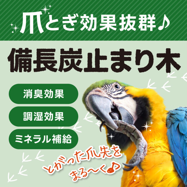 飼鳥用品専門店BIRDMORE(バードモア) / 【BIRDMORE】備長炭止まり木