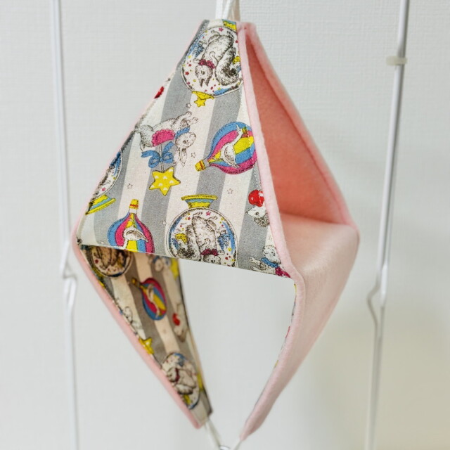 【はるべー】 ★リバーシブルCHANGEテントL/フリース（ピンク）／ファンシーアニマル