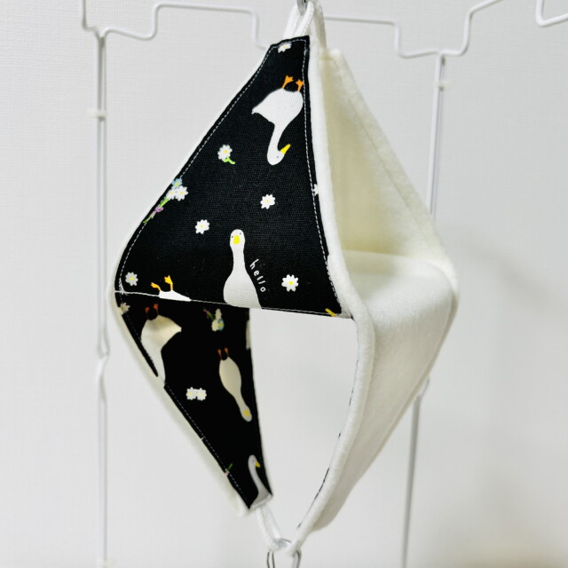 はるべー / ★リバーシブルCHANGEテント【S】フリース（ホワイト）／アヒル柄