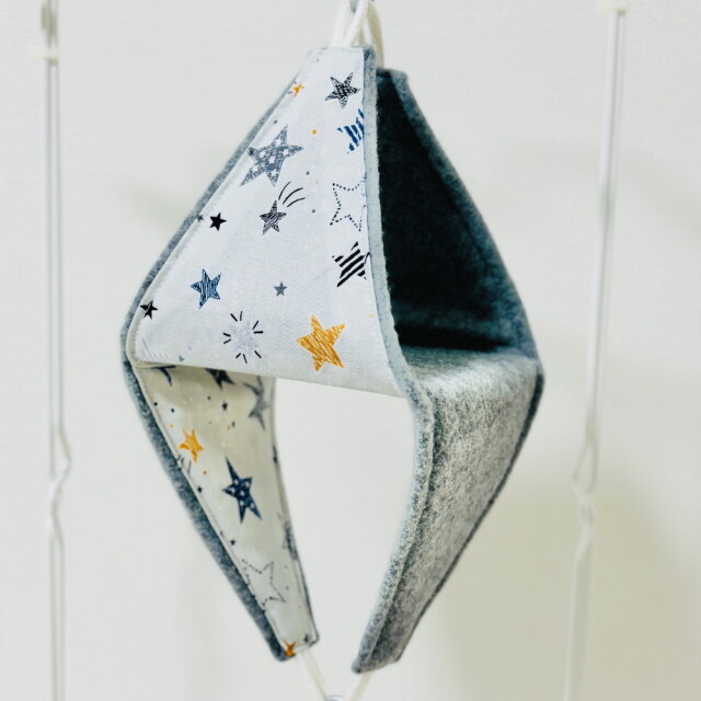 はるべー / ★リバーシブルCHANGEテント【S】フリース（グレー）／星柄