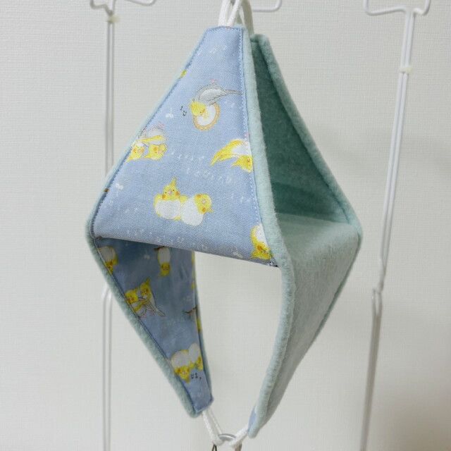 はるべー / ★リバーシブルCHANGEテント【S】フリース （ベビーブルー）／ オカメインコ柄