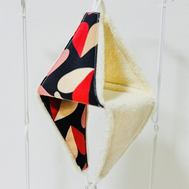 はるべー / ★リバーシブルCHANGEテント【S】マイクロフリース（オフホワイト）／ツートン ハート 大柄