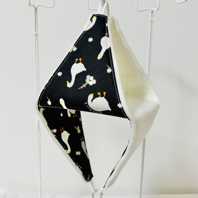 はるべー / ★リバーシブルCHANGEテント【L】フリース（ホワイト）／アヒル柄