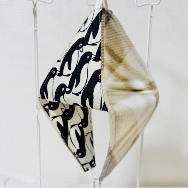 はるべー / ★リバーシブルCHANGEテント【L】フリース（チェック）／ ペンギン柄