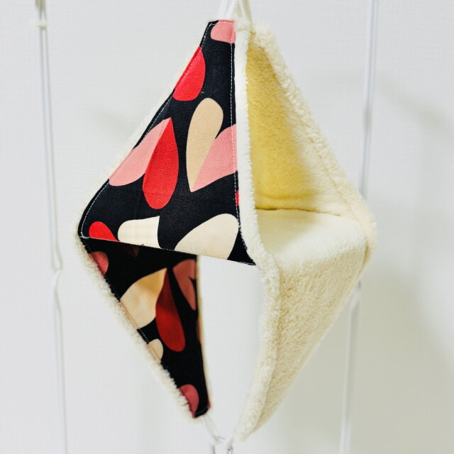 はるべー / ★リバーシブルCHANGEテント【L】マイクロフリース（オフホワイト）／ツートン ハート 大柄