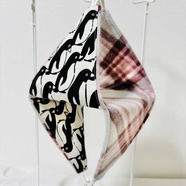 はるべー / ★リバーシブルCHANGEテント【LL】フリース（チェック）／ ペンギン柄