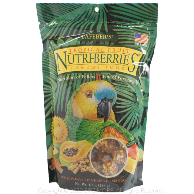 ラフィーバ トロピカルフルーツ パロット用 284g 鳥専門店 Bird More