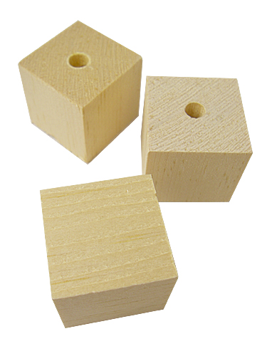 9991387【BMオリジナル】無垢木立方体20x20x20mm 1個