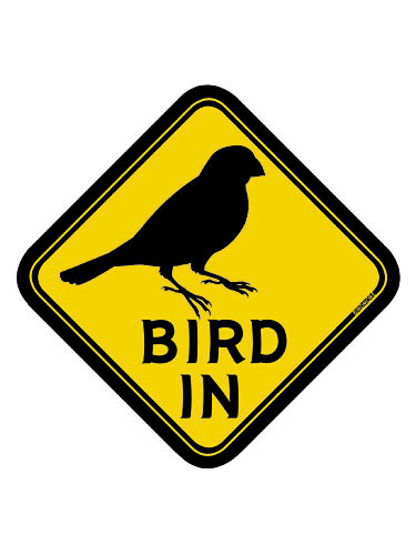 9992057【BMオリジナル】BIRD　IN　ステッカー　文鳥◆