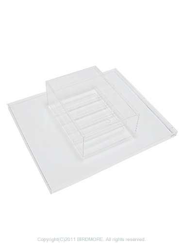 9993437【More Style】クーラーユニット・アクリルケージケースSLIM・扉ありS/35角・ハートフルL用