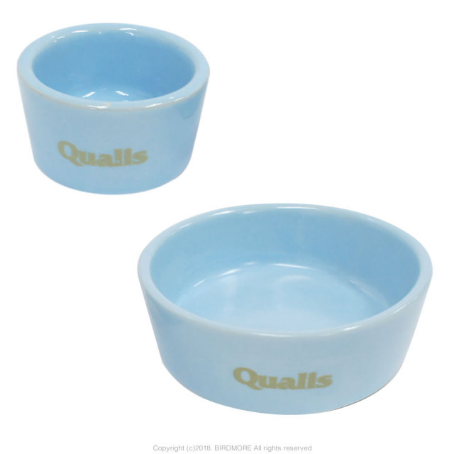 9996980【クオリス】★Pottery陶器の食器 S-M ２個組・ブルー