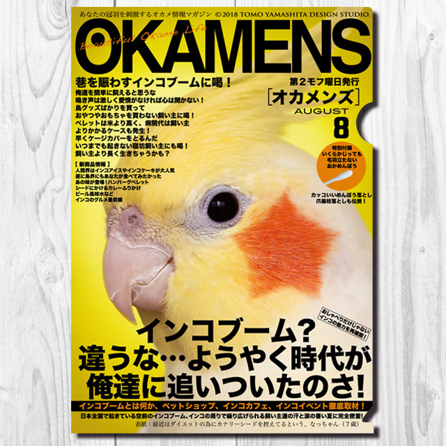 9997872【TOMO YAMASHITA DESIGN STUDIO】A4クリアファイル/オカメンズ8月号◆