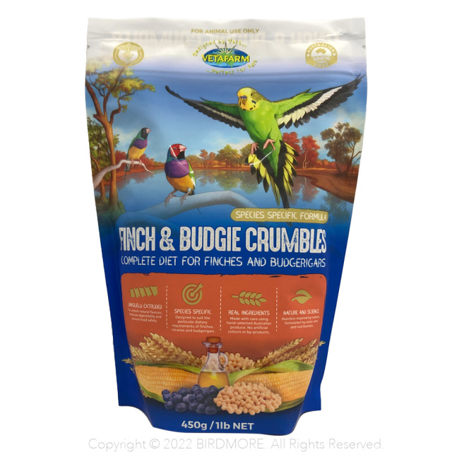 飼鳥用品専門店birdmore ベタファーム フィンチ バジー クランブルズ 450ｇ