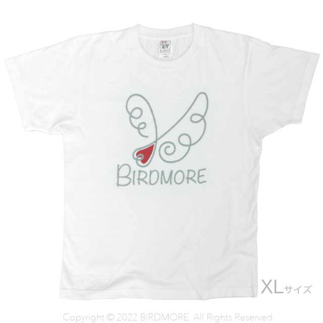 9998644【BIRDMORE】オリジナルTシャツ/ホワイト(flying) XLサイズ◆