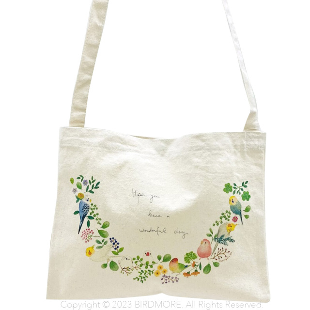 9999122【モンゴベス】サコッシュ / 小鳥のリース