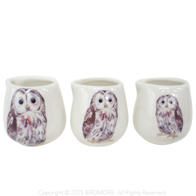 9999456【TORINKO】ミルクピッチャー/フクロウ 3種