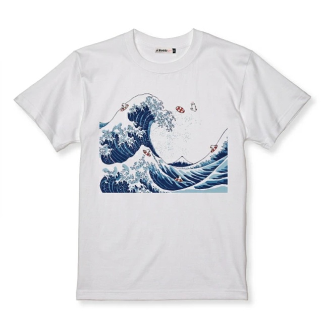 9999503【ゆとり屋】Tシャツ/北斎文鳥