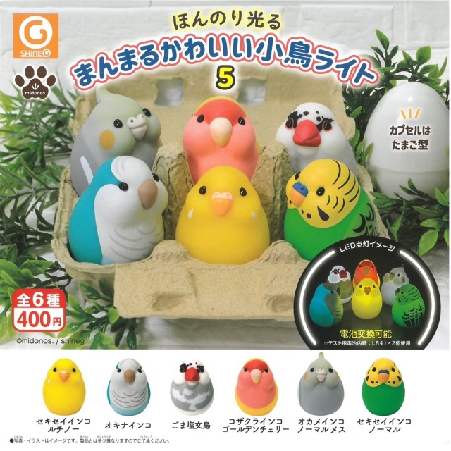 9999592【シャイング】まんまるかわいい小鳥ライト5