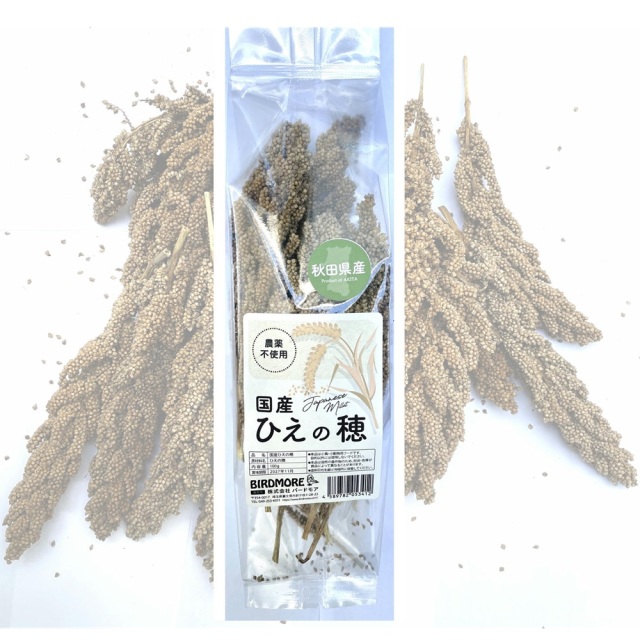 9999606【秋田産】国産ひえの穂 農薬不使用 100g