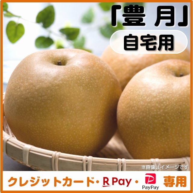 【一時販売停止中】＜クレジットカード、楽天ペイ、ＰａｙＰａｙ決済＞ 梨（豊月）自宅用　ご注文は「１０月１９日」まで！発送予定「１０月中旬～」