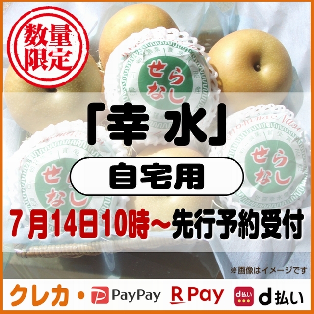 幸水梨　自宅用